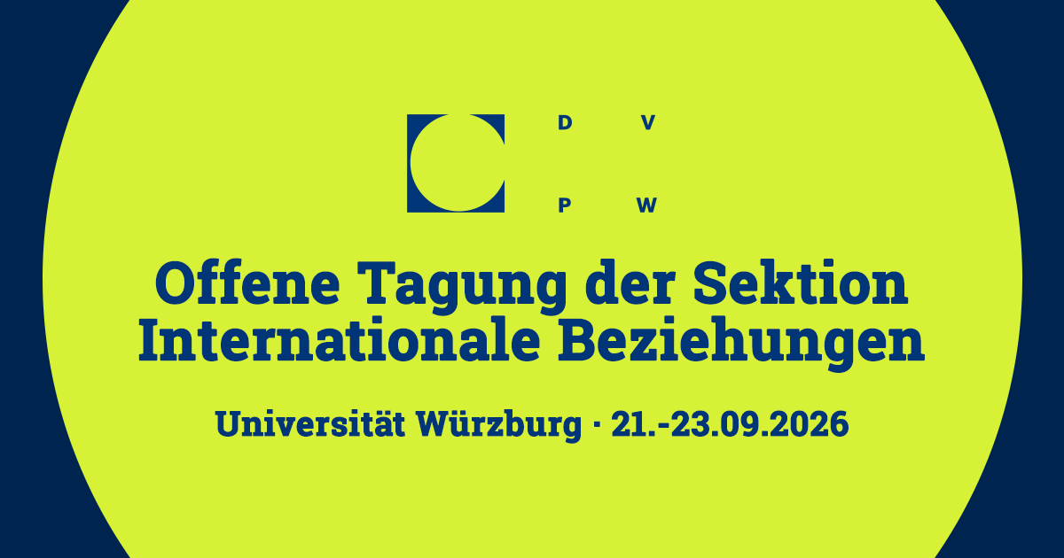 Open Conference of the International Relations Section of the German Political Science Association logo
