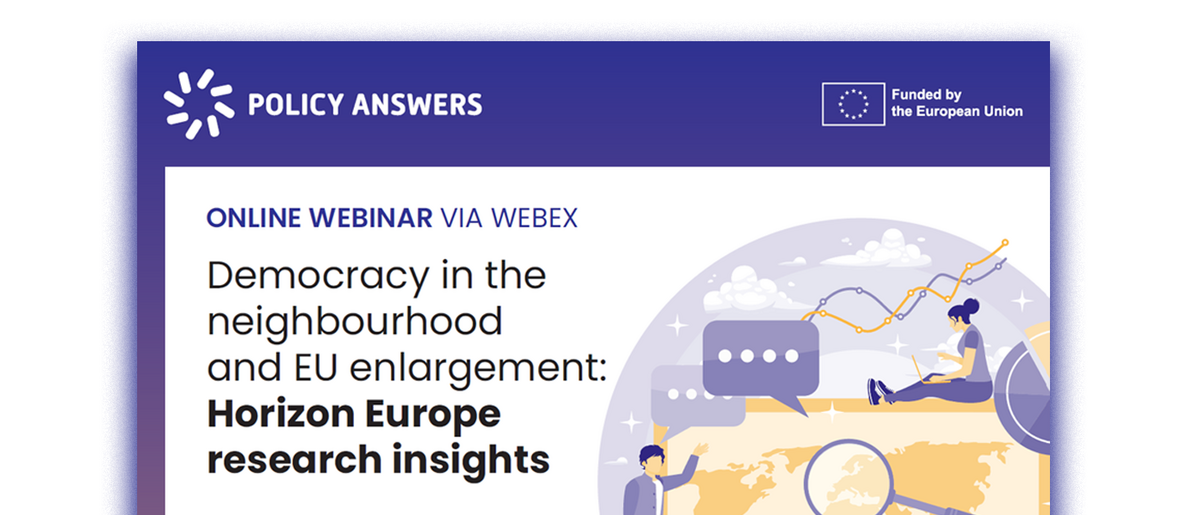 Webinar on "Democracy in the Neighbourhood and EU Enlargement" with ...